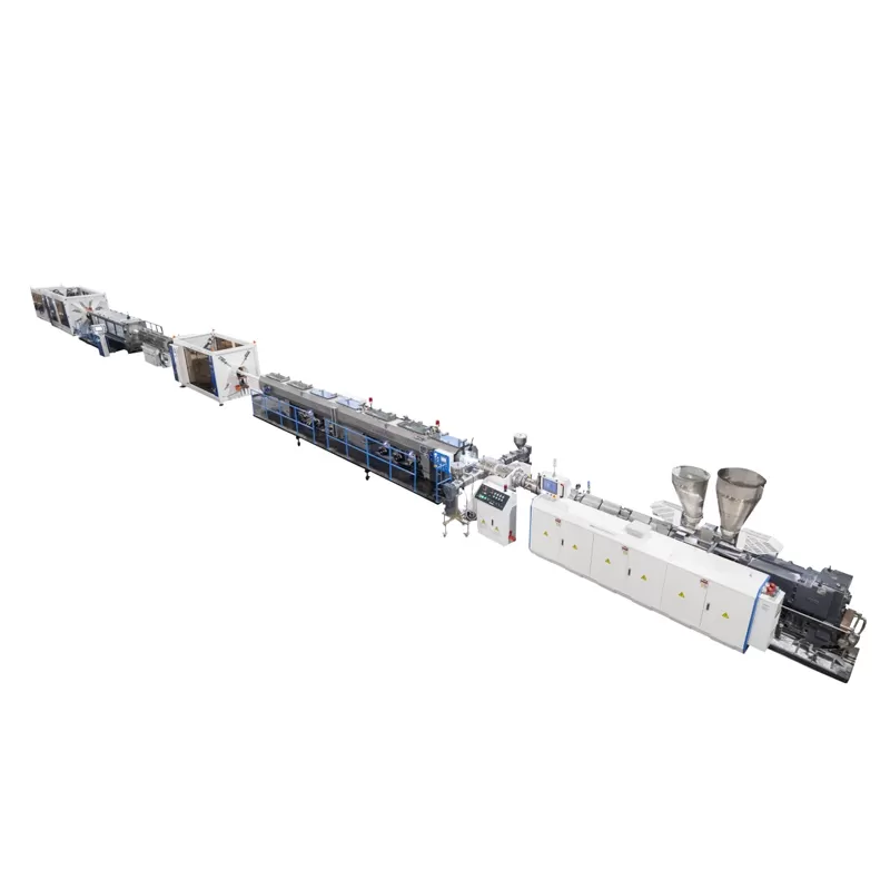 400mm PVC-O Plastic Pipe Extrusion Line Biaxial Stretching PVC Pipe Extruder Machines