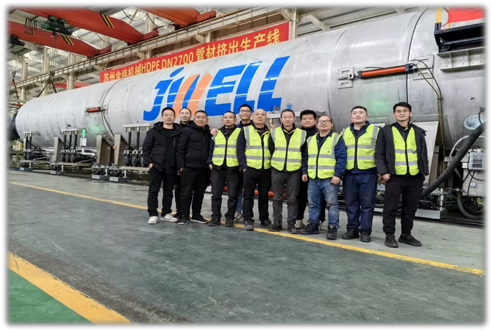 Dubai 2700mm HDPE Water Supply Pipe Extrusion Machine