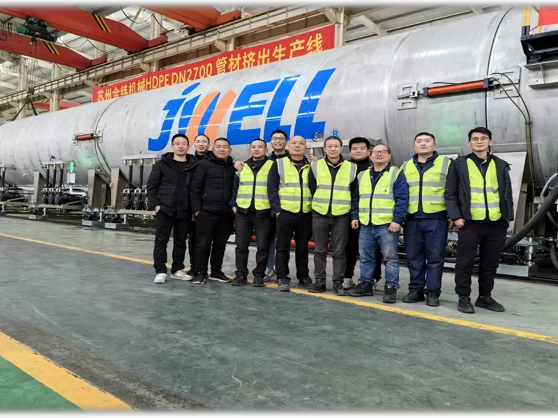 Dubai 2700mm HDPE Water Supply Pipe Extrusion Machine