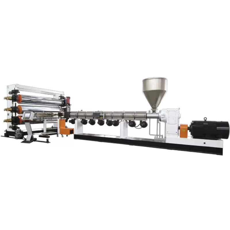 hdpe pp t grip v stud anchor sheet extrusion line china