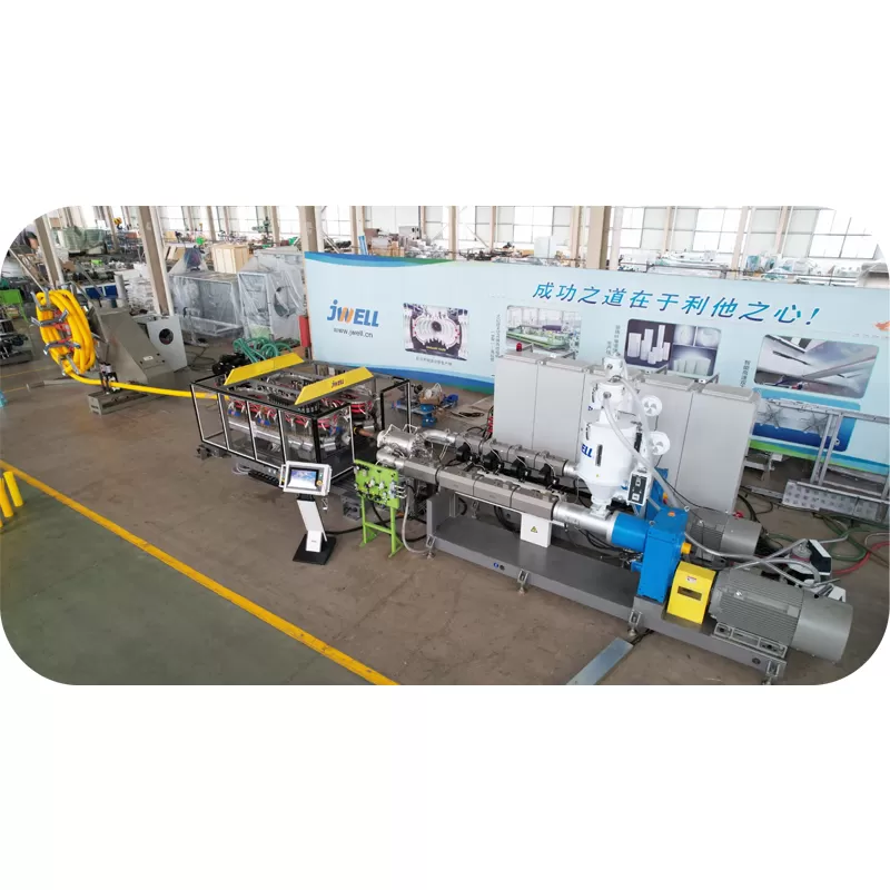 Horizontal Double Wall Corrugated Pipe Extrusion Line