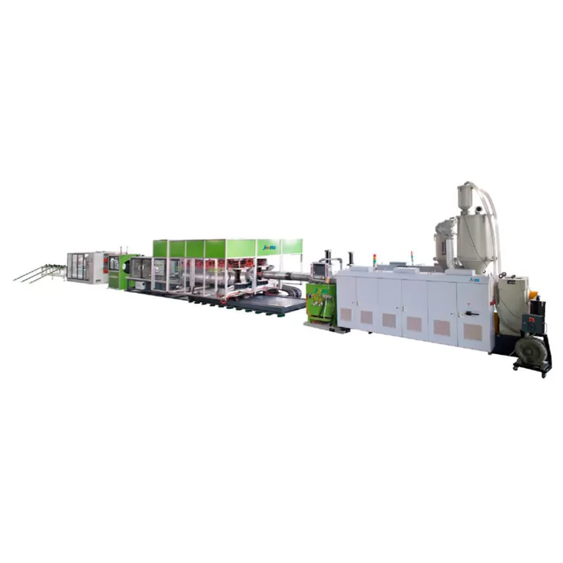 horizontal double wall corrugated pipe extrusion line china