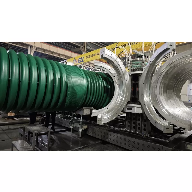 Horizontal Double Wall Corrugated Pipe Extrusion Line