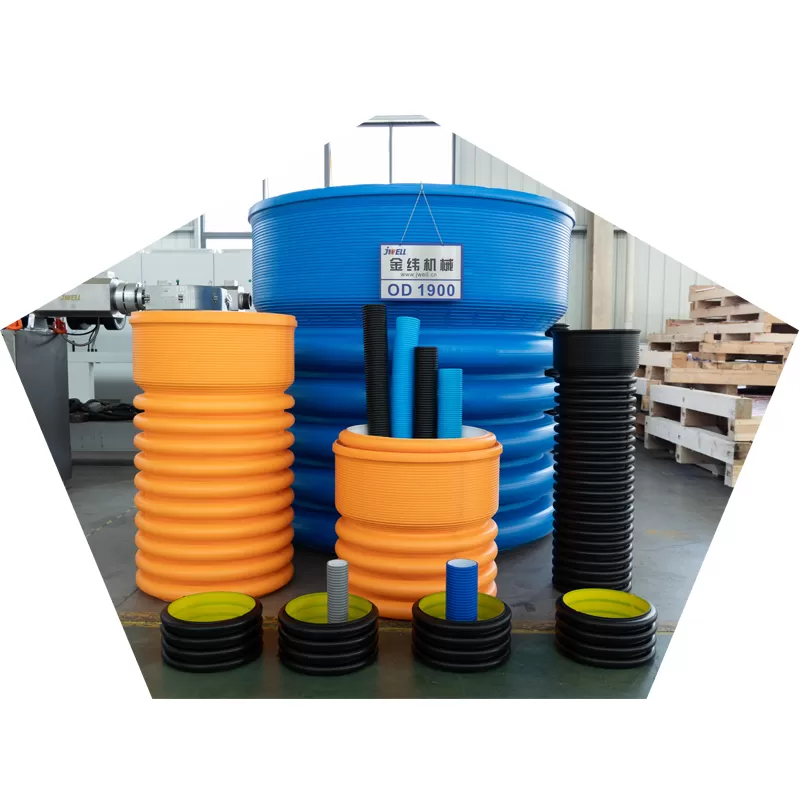 Horizontal Double Wall Corrugated Pipe Extrusion Line