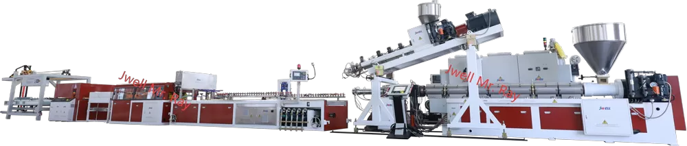 Israel PP Garden Tool House Panel Extrusion Line Israel PP Garden Tool House Panel Extrusion Line