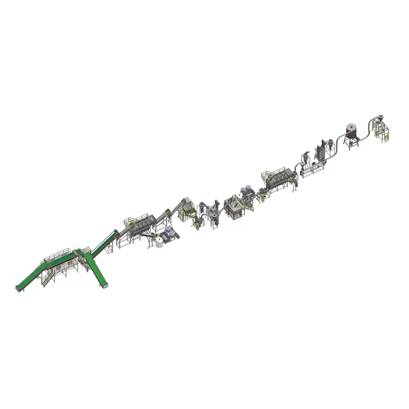 Plastic Film and Waste Woven Bag Recycled Water Crushing and Washing Line