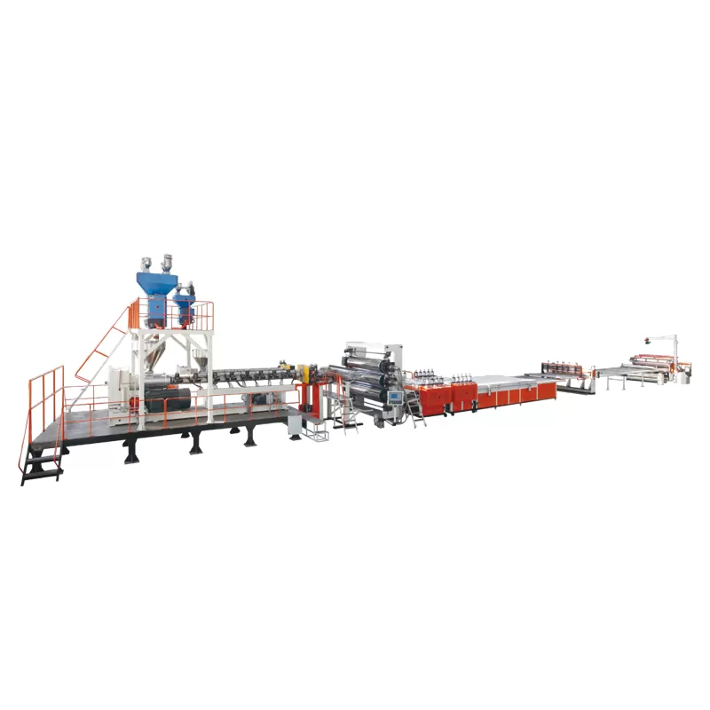 PP, PE, ABS, PVC, PVDF Thick Plate Extrusion Line