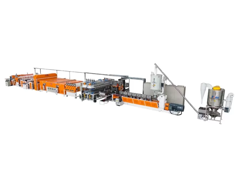 PP PE Hollow Cross Section Sheet Extrusion Line