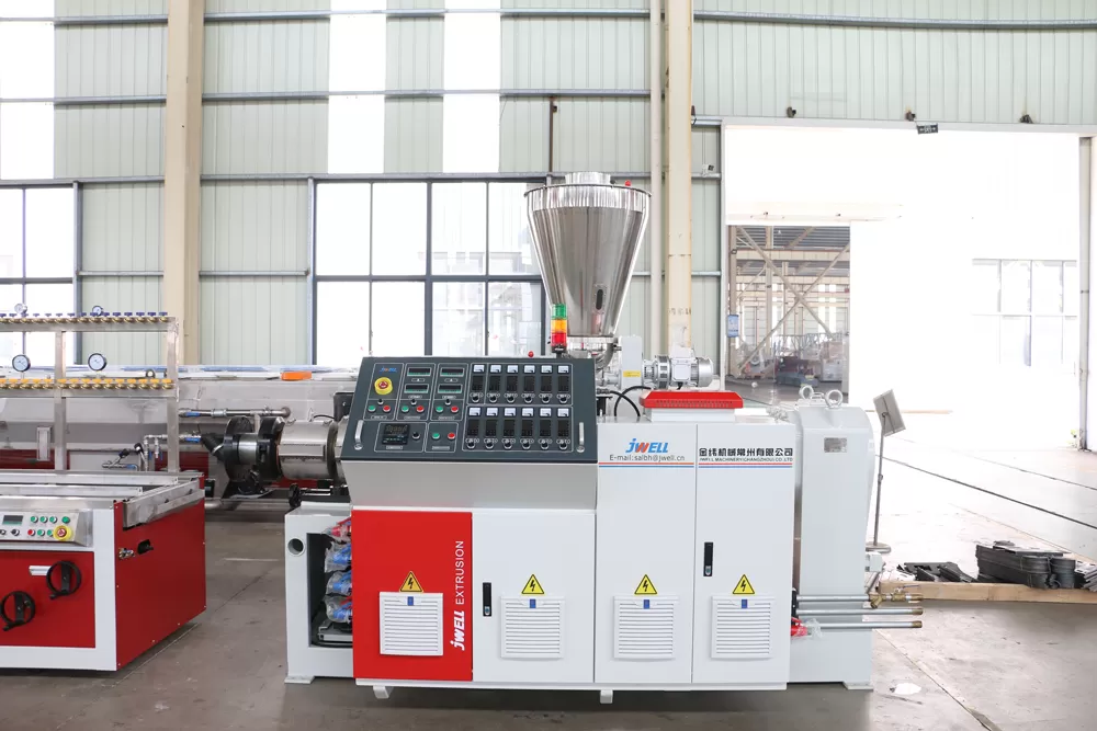 Description of PVC Plastic Rain Gutter Extrusion Line Description of PVC Plastic Rain Gutter Extrusion Line