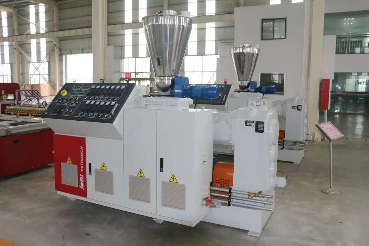Description of PVC Window Shutter Extrusion Line