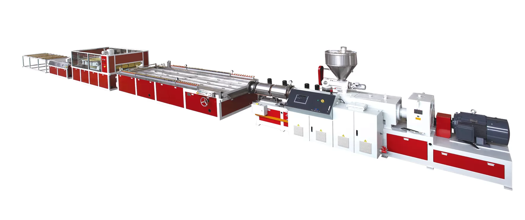 Saudi Arabia WPC PVC Wood Plastic Door Panel Extrusion Machine