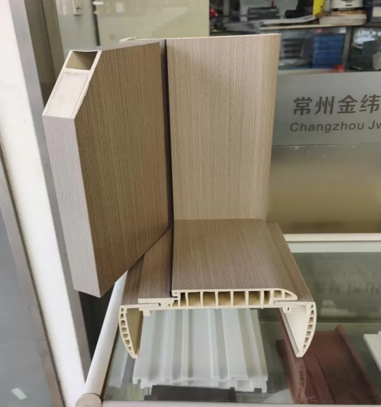 Saudi Arabia WPC PVC Wood Plastic Door Panel Extrusion Machine