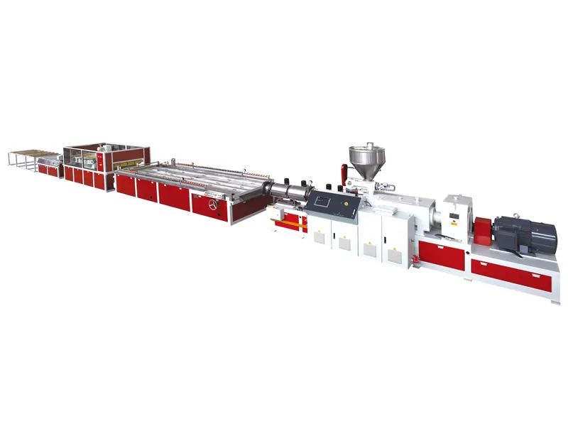 Saudi Arabia WPC PVC Wood Plastic Door Panel Extrusion Machine