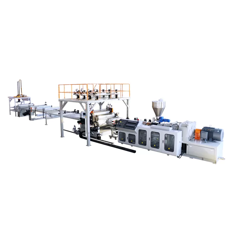 SPC Plastic Floor Tile Extrusion Line