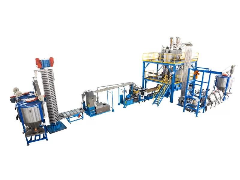 TPE Thermoplastic Rubber Elastomer Plastic Compounding Machine