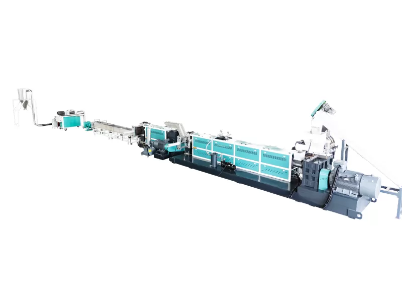 Two Stage Single Screw Extruder Pelletizing Machines